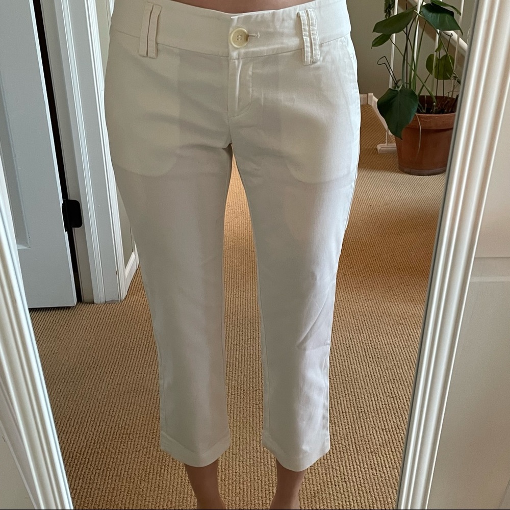 LOFT Marisa white dress pants